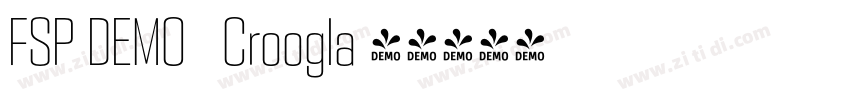 FSP DEMO   Croogla 4字体转换